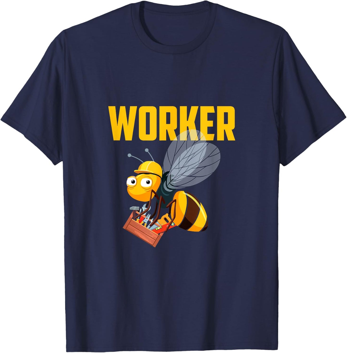 Funny Beekeeper Worker Bee Honey Comb Gift Men Women Kids T-Shirt - T-Shirt | Navy