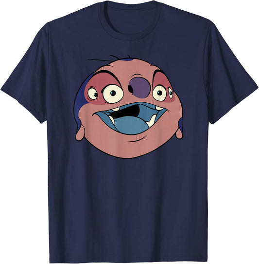Disney Lilo & Stitch Jumba Jookiba Smiling Big Face Costume T-Shirt - T-Shirt | Navy