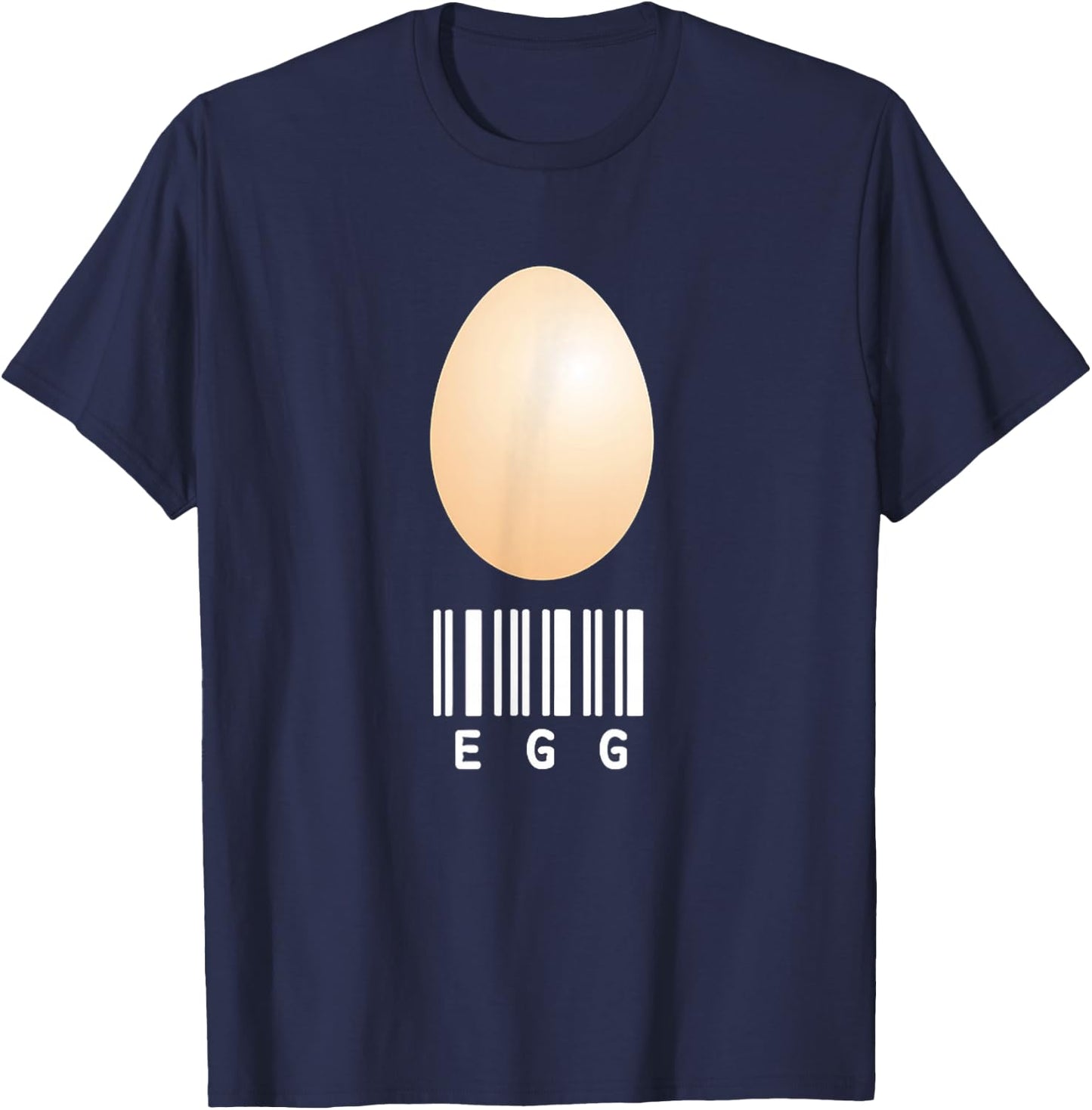 Egg Funny Food Couple Group Halloween Costume Men Women T-Shirt - T-Shirt | Navy