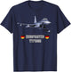 German Figher Aircraft Eurofighter Typhoon T-Shirt - T-Shirt | Navy