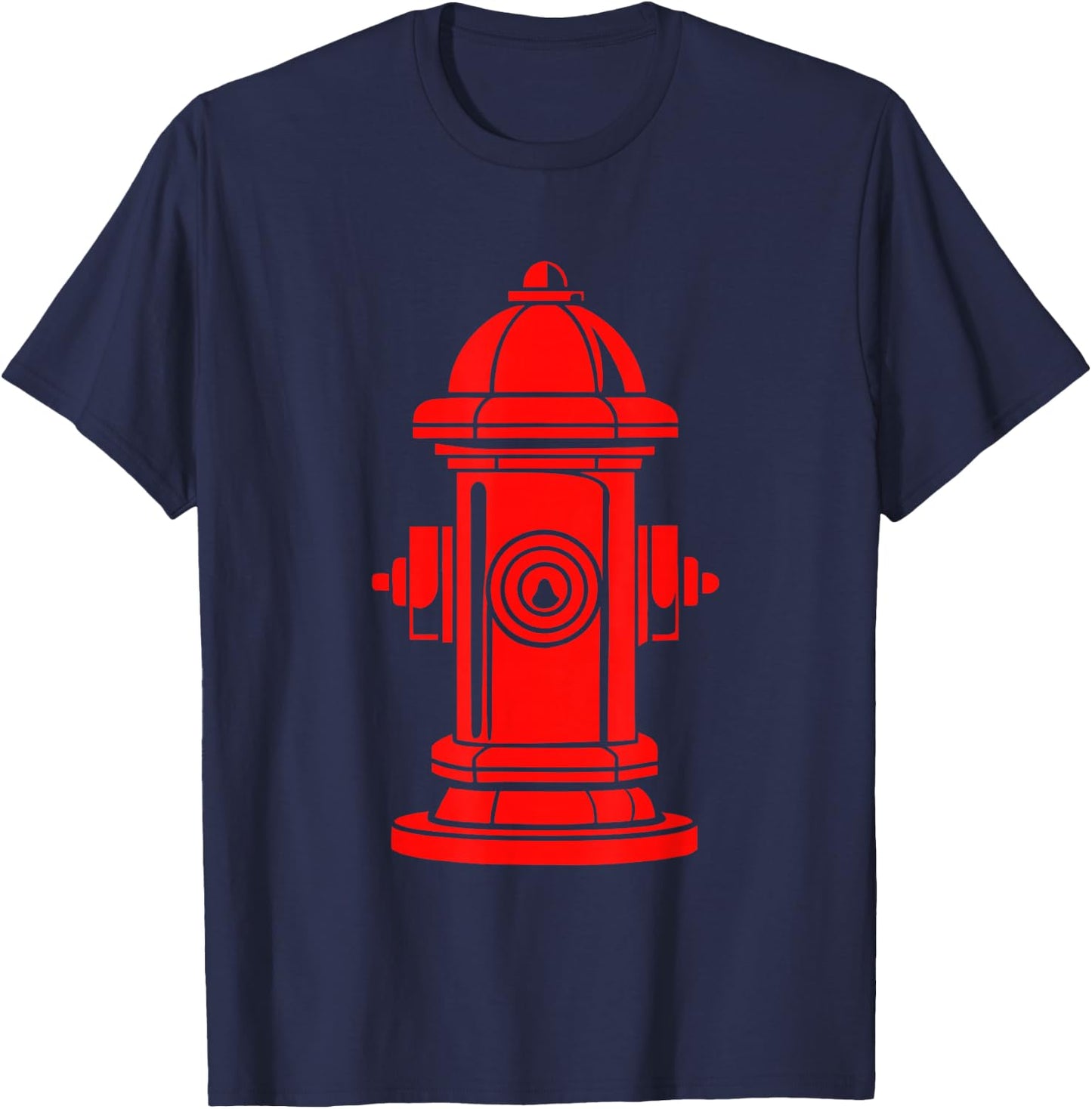Fire Hydrant for Firefighter Costume Halloween Party T-Shirt - T-Shirt | Navy