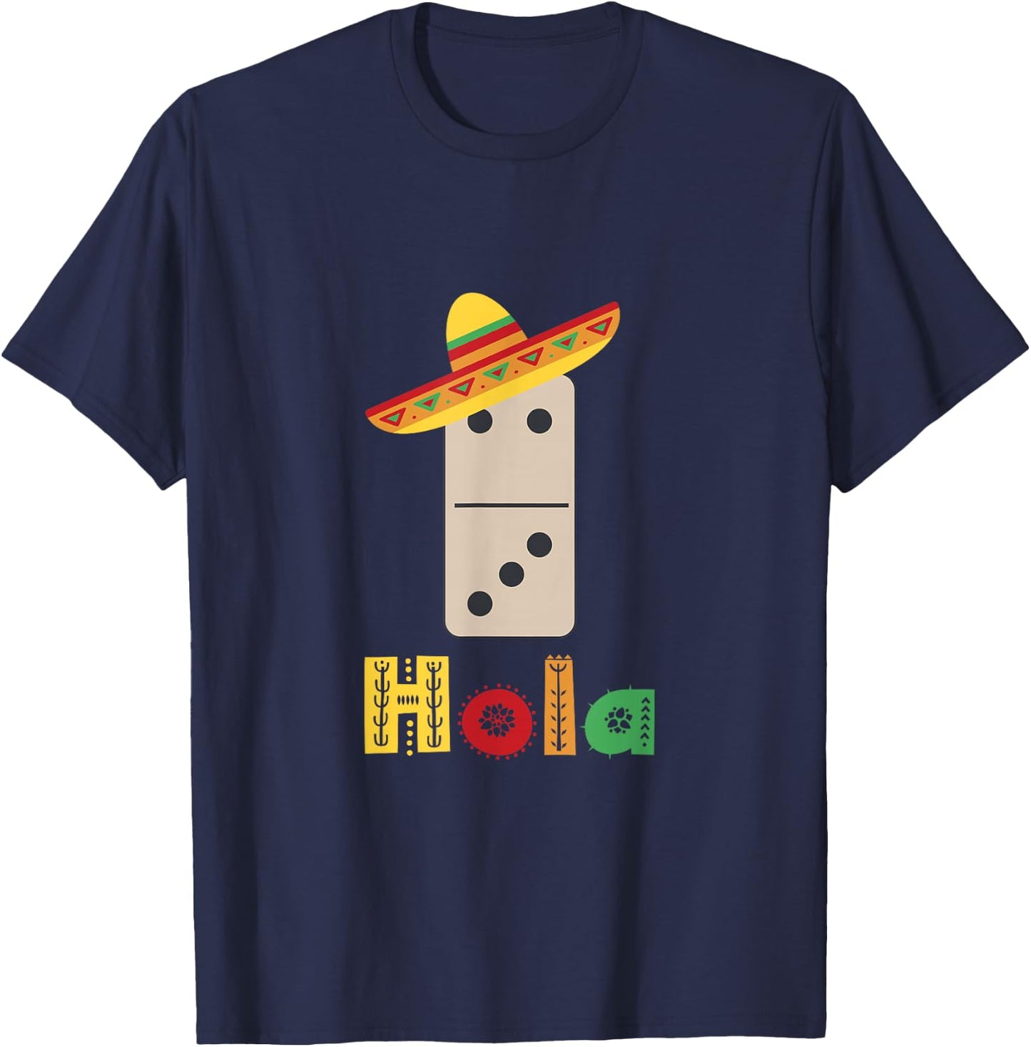 Mexican Train Domino T-Shirt - T-Shirt | Navy