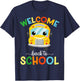 Welcome Back To School First Day Of School Bus Teachers Kids T-Shirt - T-Shirt | Navy