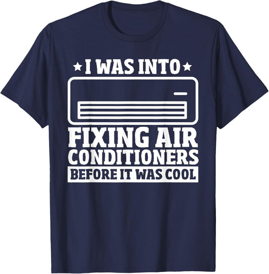 HVAC Repair Man - Mechanical Engineering HVAC Technician T-Shirt - T-Shirt | Navy