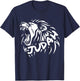 Hebrew Israelite Lion of Judah Yah Yahweh Design T-Shirt - T-Shirt | Navy