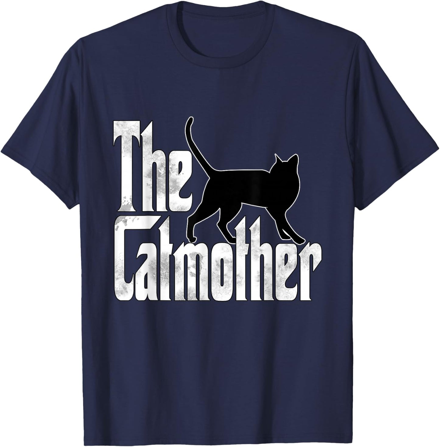 Funny Cat Mom Catmother Black Cat Mother Kitty Mommy T-Shirt - T-Shirt | Navy