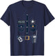 Police Officer Costume Police Badge Police Uniform T-Shirt - T-Shirt | Navy