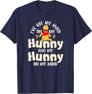 I've Got My Mind On My Hunny and My Hunny T-Shirt - T-Shirt | Navy