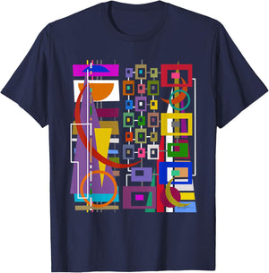 Original Art Gift Abstract Raver Gamer Artist Hipster T-Shirt - T-Shirt | Navy