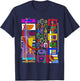 Original Art Gift Abstract Raver Gamer Artist Hipster T-Shirt - T-Shirt | Navy