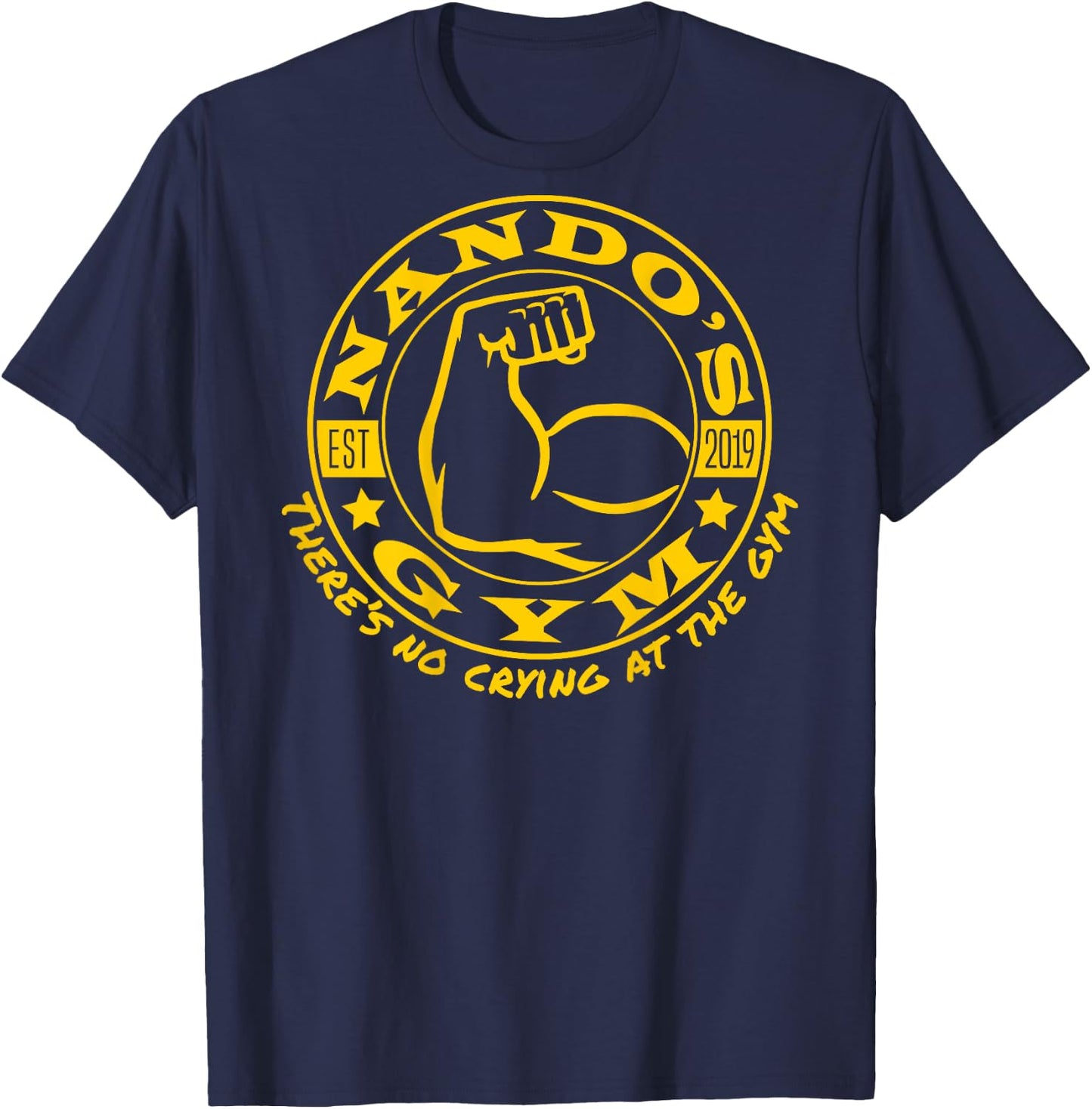 Nando's Gym - Back Only - Ng003 T-Shirt - T-Shirt | Navy