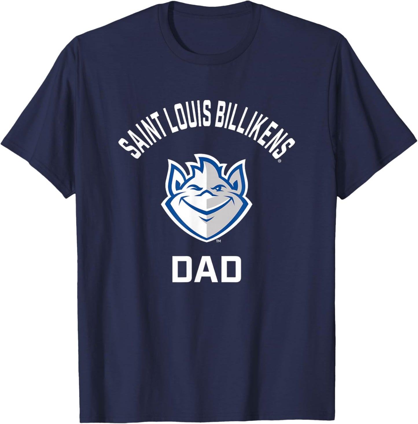 Saint Louis University SLU Billikens Arched Dad T-Shirt - T-Shirt | Navy