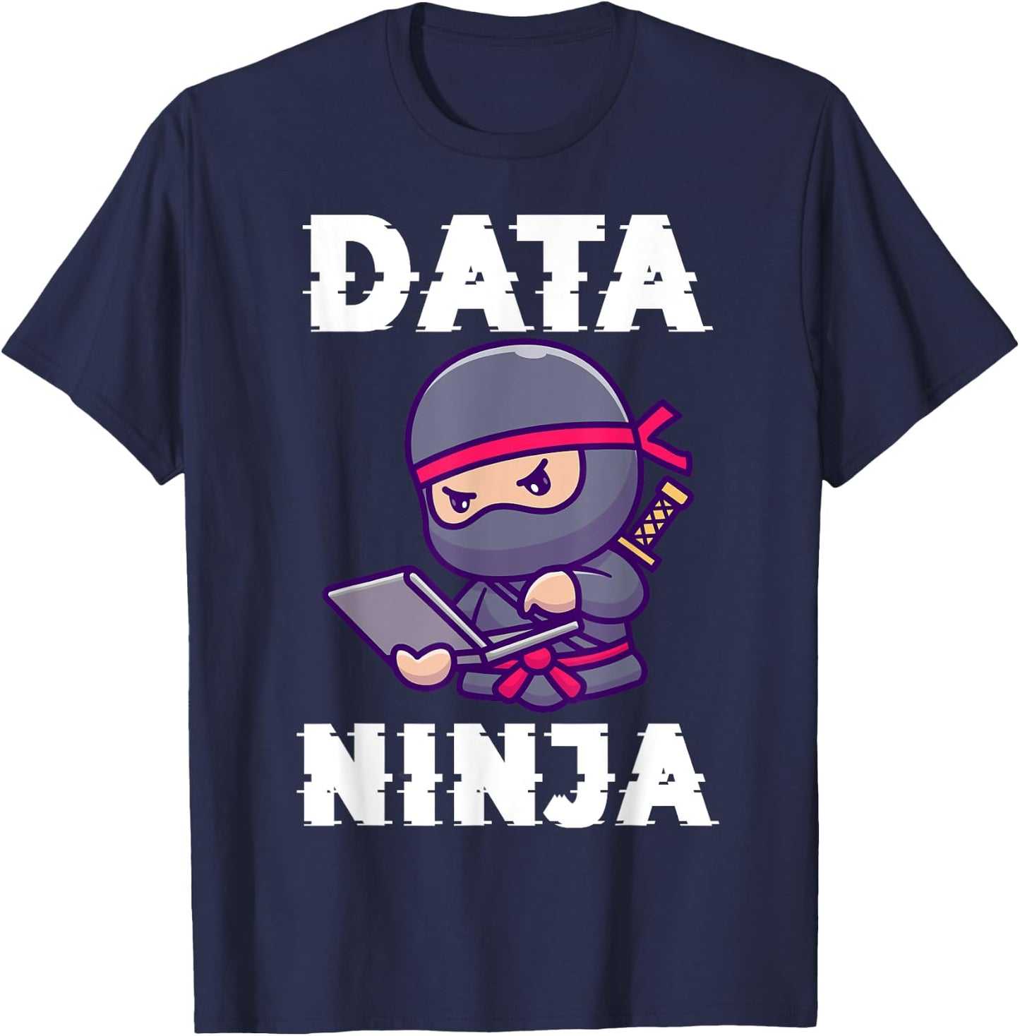 Data Ninja Computer Programmer Ninja Lover T-Shirt - T-Shirt | Navy
