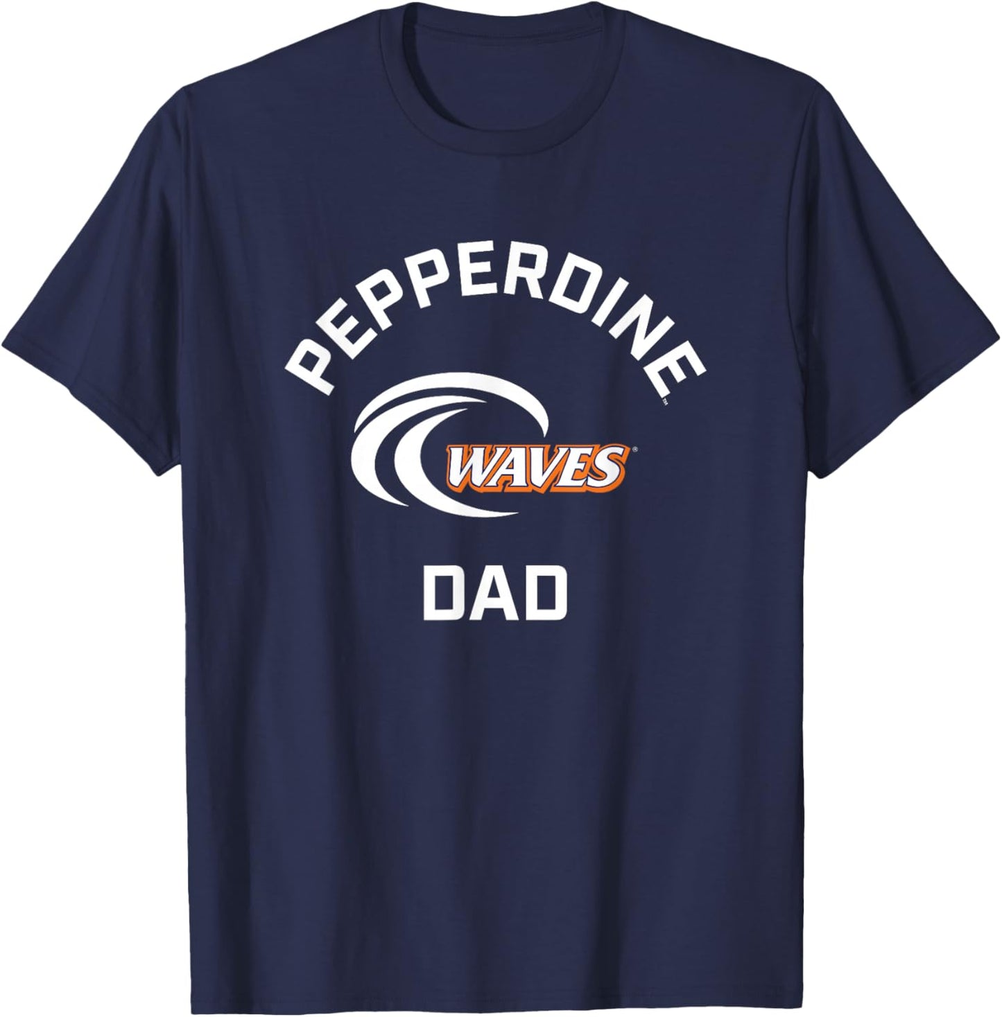 Pepperdine University Waves Arched Dad T-Shirt - T-Shirt | Navy