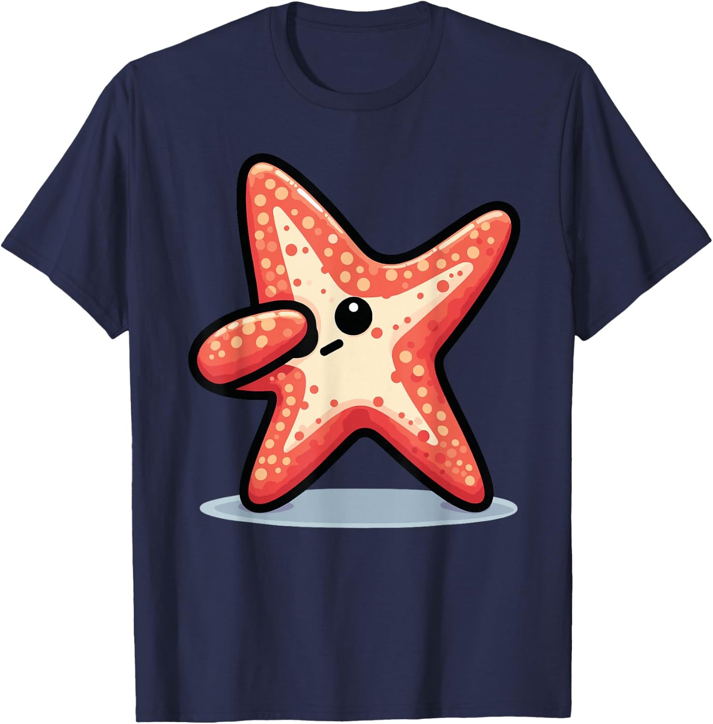 Dabbing Starfish Dab Dance Starfish Lovers T-Shirt - T-Shirt | Navy