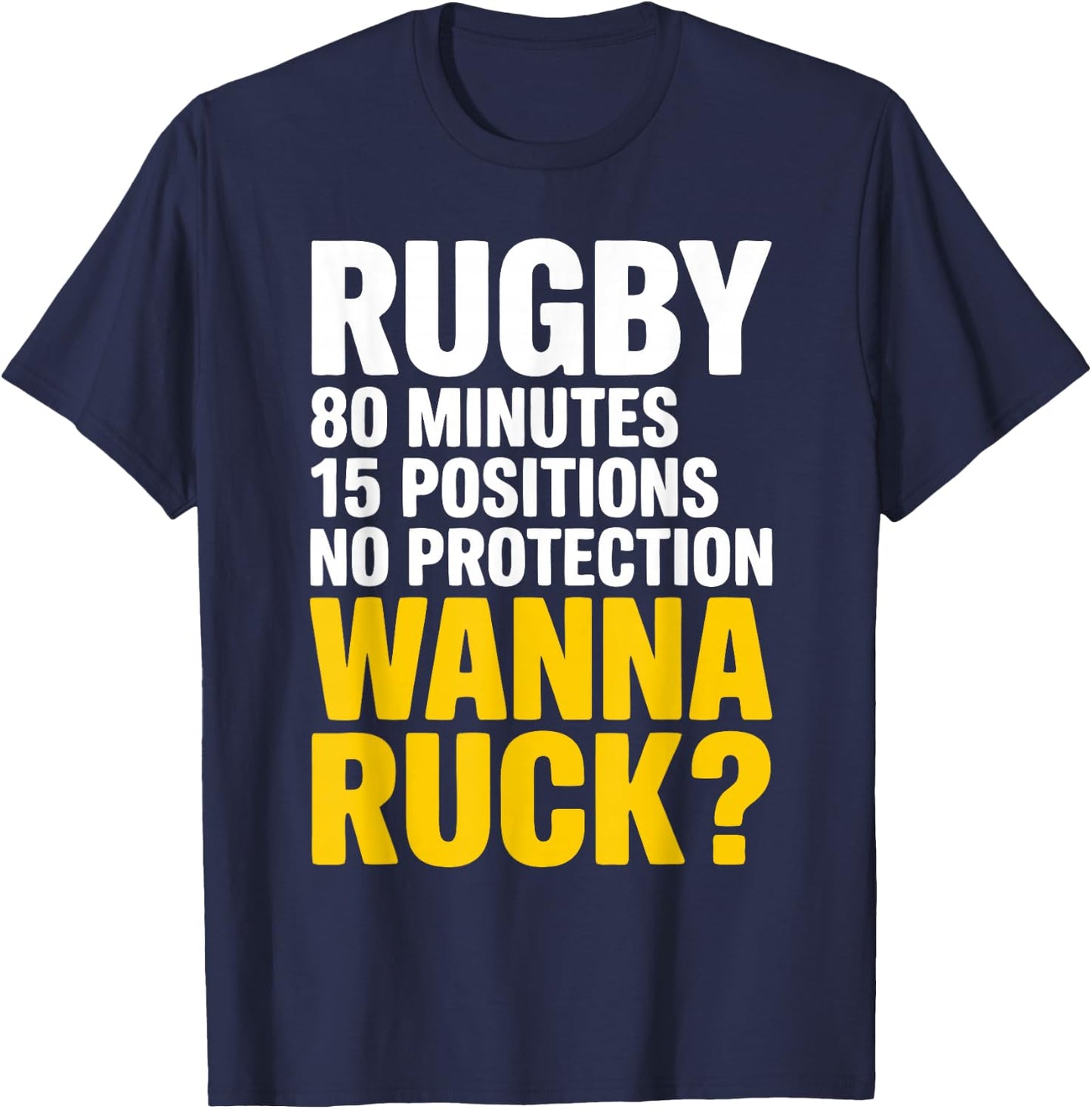 Hilarious Rugby Player Rugby Pun Rugby T-Shirt - T-Shirt | Navy