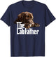 The Lab Father Brown Labrador Chocolate Retriever Dad Dog T-Shirt - T-Shirt | Navy
