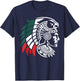 Aztec Warrior Mayan Indigenous Mexican Aztec Jaguar T-Shirt - T-Shirt | Navy