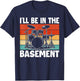 I'll Be In The Basement Drumming Women Funny Drummer T-Shirt - T-Shirt | Navy