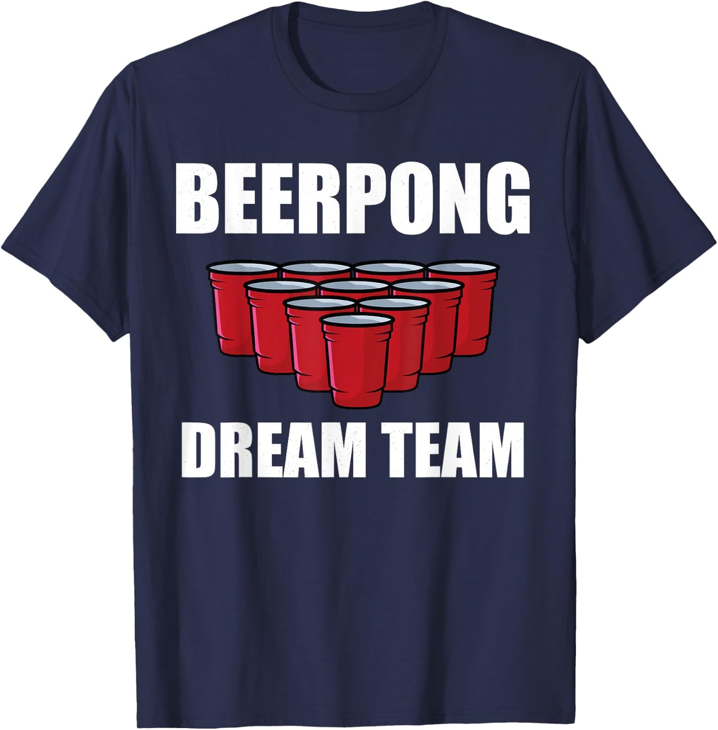 Beerpong Dream Team Beer Pong Jersey Champion Party Beer Pong T-Shirt - T-Shirt | Navy