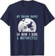 My Broom Broke So Now I Ride A Motorcycle Biker Halloween T-Shirt - T-Shirt | Navy