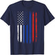 Russian American Flag Russian Roots Russian Federation T-Shirt - T-Shirt | Navy