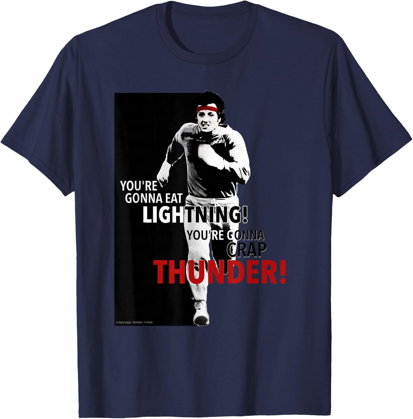 Rocky You're Gonna Eat Lightning T-Shirt - T-Shirt | Navy