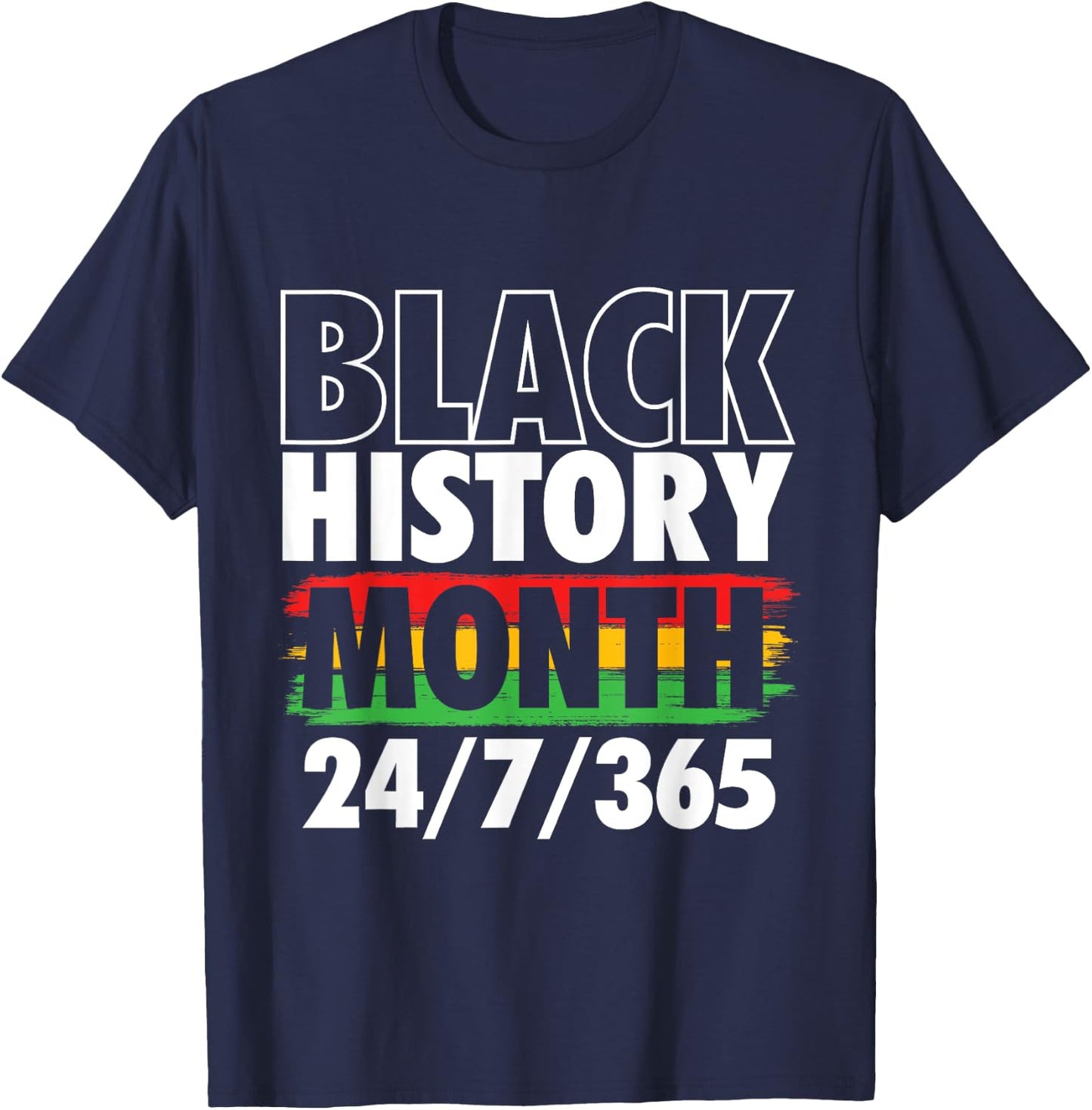Black History Month - MLK Day African Roots Civil Rights T-Shirt - T-Shirt | Navy