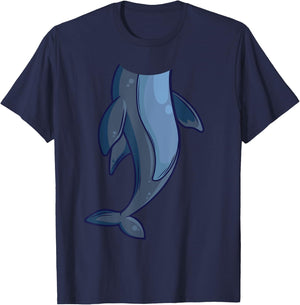 Funny Headless Dolphin Halloween Mammal Costume DIY Outfit T-Shirt - T-Shirt | Navy
