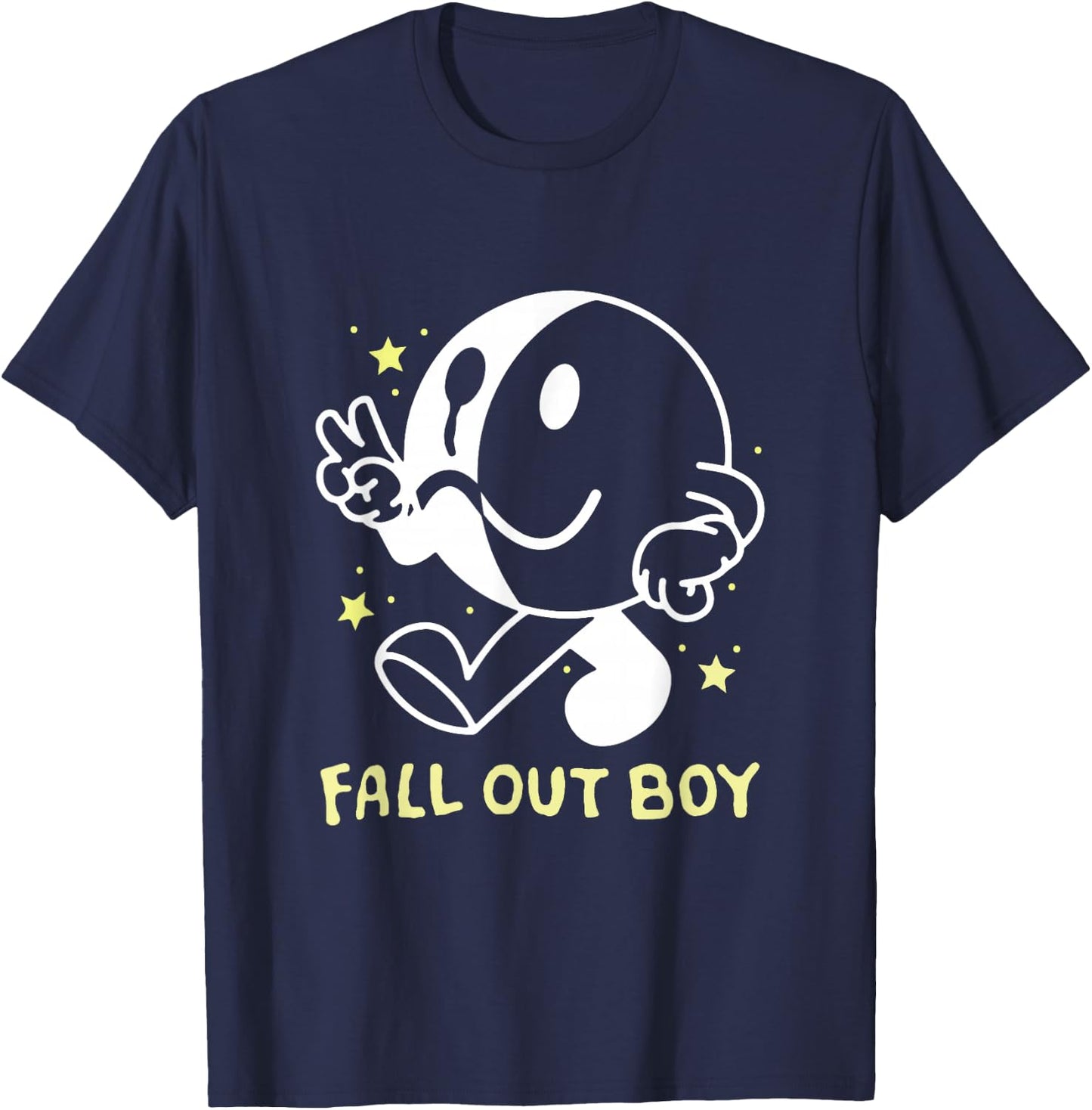 Fall Out Boy - Smile Frown Man T-Shirt - T-Shirt | Navy