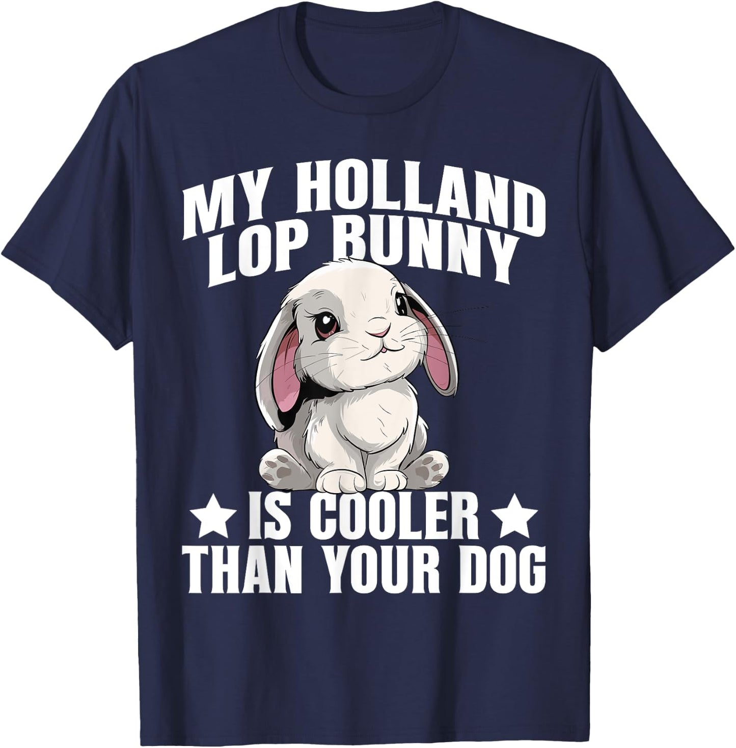 Holland Lop Bunny Owner Mama Costume Plush Hollland Lop T-Shirt - T-Shirt | Navy