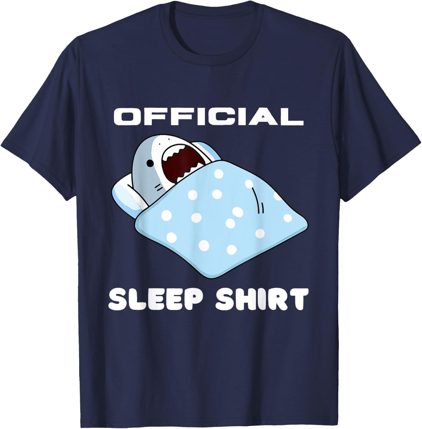 Shark Official Napping Pajamas Nightgown T-Shirt - T-Shirt | Navy