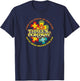 Three's Company TV Show Vintage Floral Graphic T-Shirt - T-Shirt | Navy