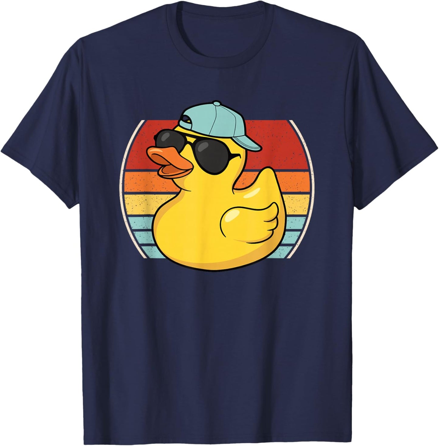 Cool Rubber Duck Retro Ruber Duck Lover Men Women Kids T-Shirt - T-Shirt | Navy