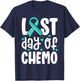 Last Day Of Chemo Shirt Women Ovarian Cancer Support Gifts T-Shirt - T-Shirt | Navy