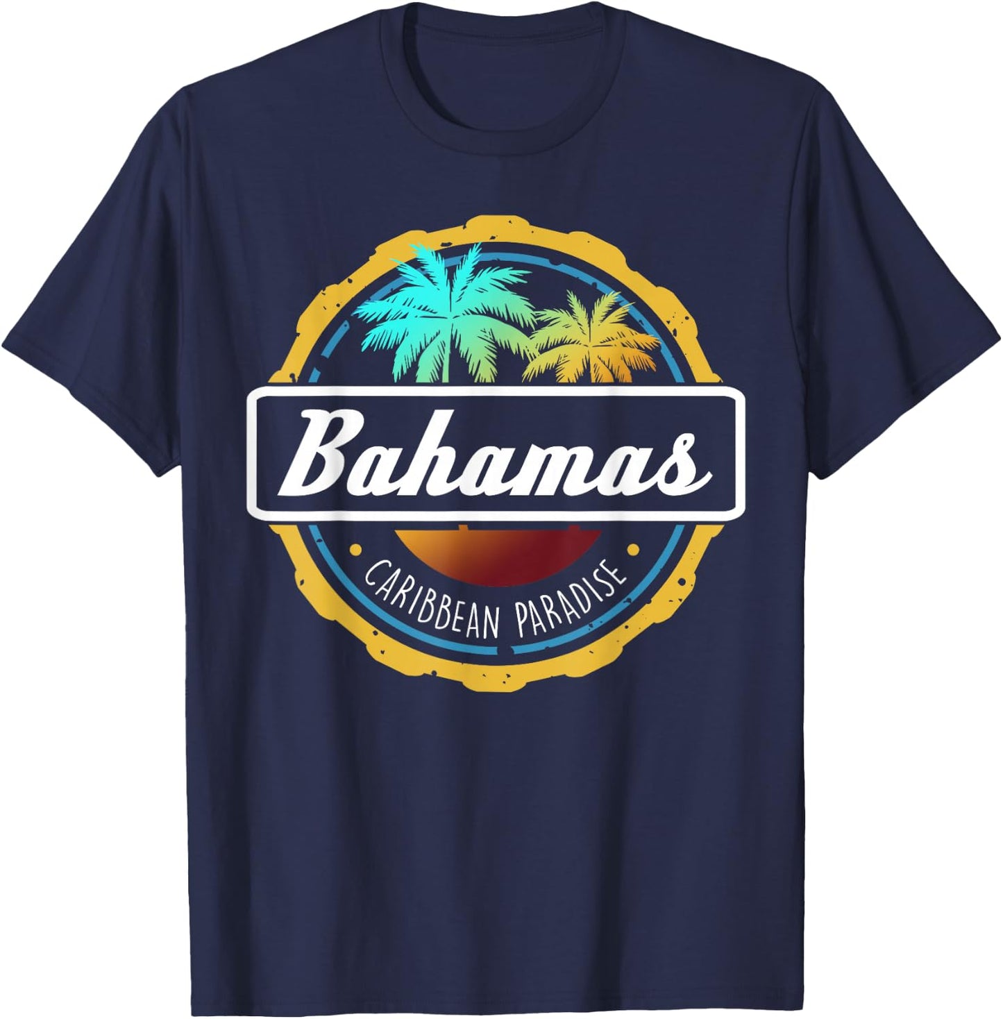 Proud Bahamas Bahamians Flag Gift Design Idea Nassau Design Small T-Shirt - T-Shirt | Navy