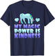 Cute Magic Power Is Kindness Unicorn Stop Bullying T-Shirt - T-Shirt | Navy