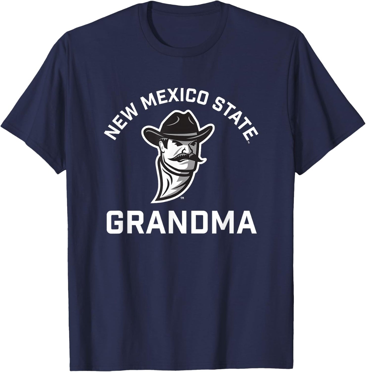 New Mexico State University NMSU Aggies Arched Grandma T-Shirt - T-Shirt | Navy