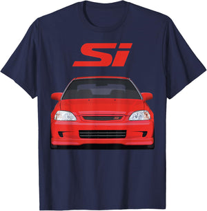 Civic Si JDM Japanese Car T-Shirt - T-Shirt | Navy