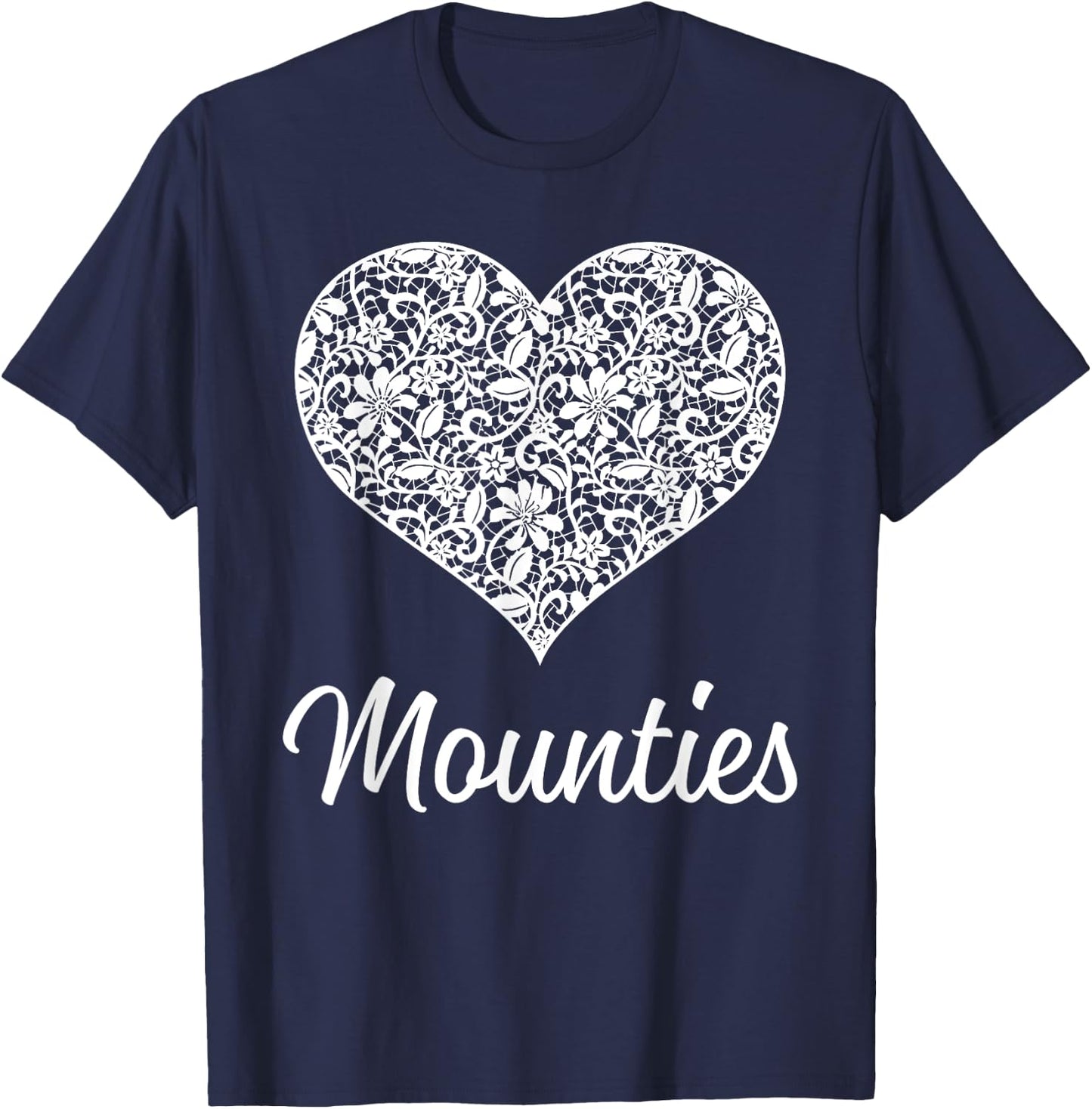 Mounties Northwest Lace Heart HS T-Shirt - T-Shirt | Navy