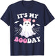 It's My Boo Day Cute Halloween Birthday Pink Ghost Girls T-Shirt - T-Shirt | Navy