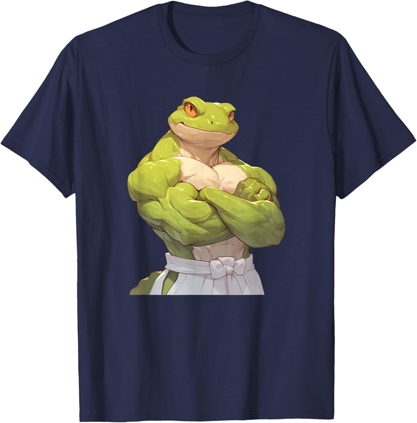 Lizard Bodybuilder Gym Muscles Wieghtlifting Gecko T-Shirt - T-Shirt | Navy
