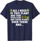 Funny Plant Art Women Gardening Garden Plant Lovers T-Shirt - T-Shirt | Navy