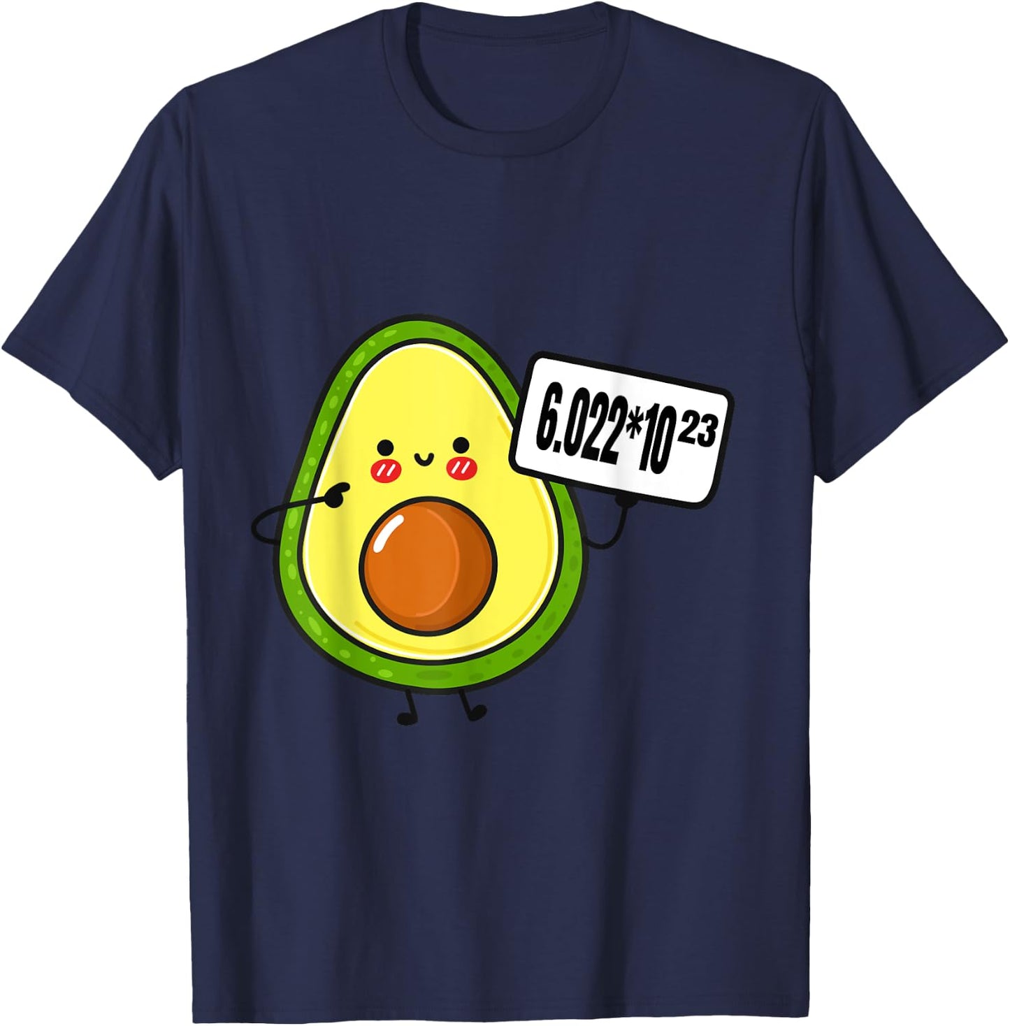 Avogadros Number Funny Science Chemistry Pun Mole Day T-Shirt - T-Shirt | Navy