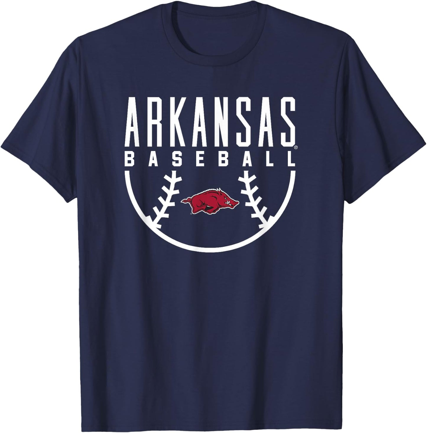 University of Arkansas Razorbacks Baseball T-Shirt - T-Shirt | Navy