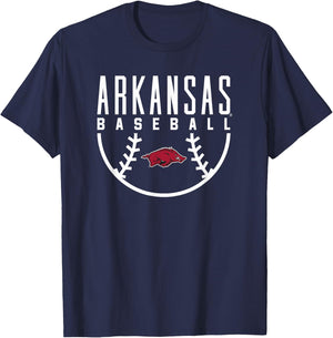 University of Arkansas Razorbacks Baseball T-Shirt - T-Shirt | Navy
