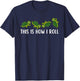 Sea Turtle Lover Kids This Is How I Roll Turtle T-Shirt - T-Shirt | Navy
