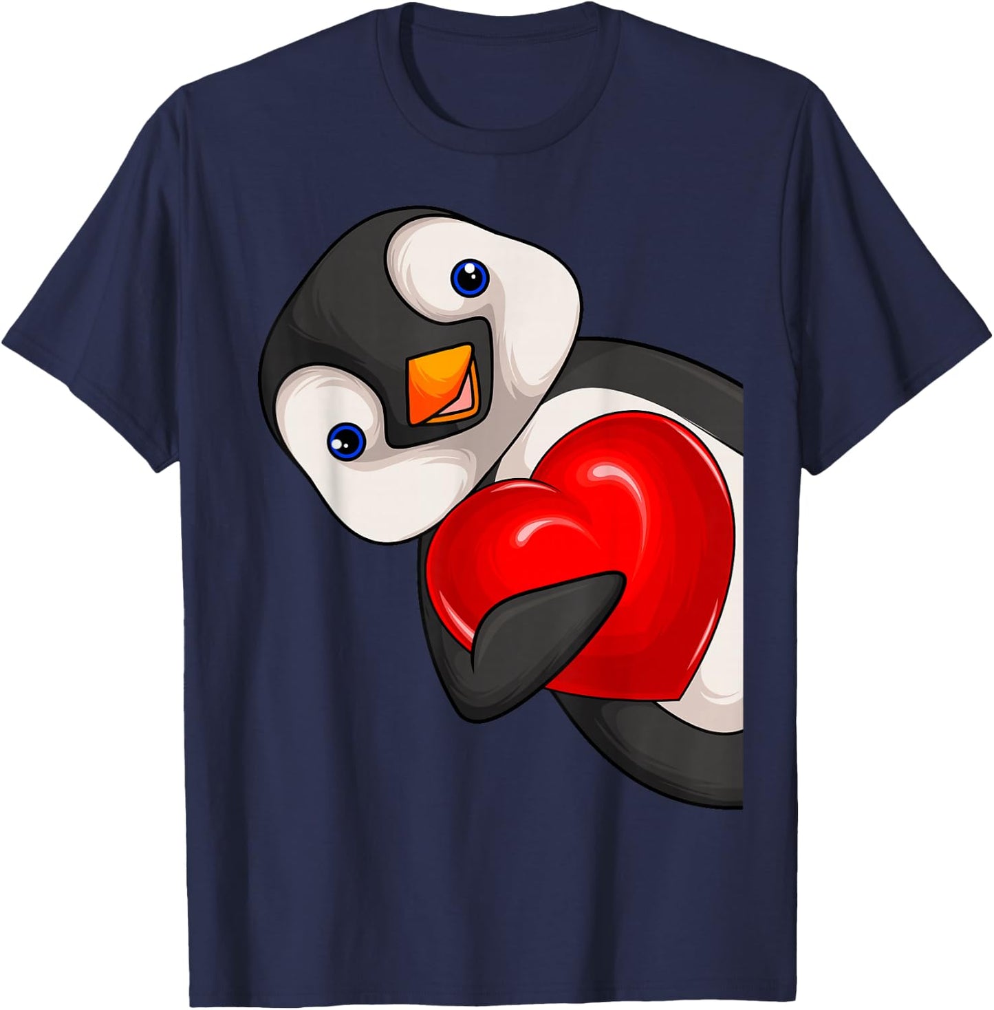 Penguin Girls Women Children Penguin T-Shirt - T-Shirt | Navy
