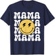 Mama One Happy Dude Birthday Theme Family Matching T-Shirt - T-Shirt | Navy