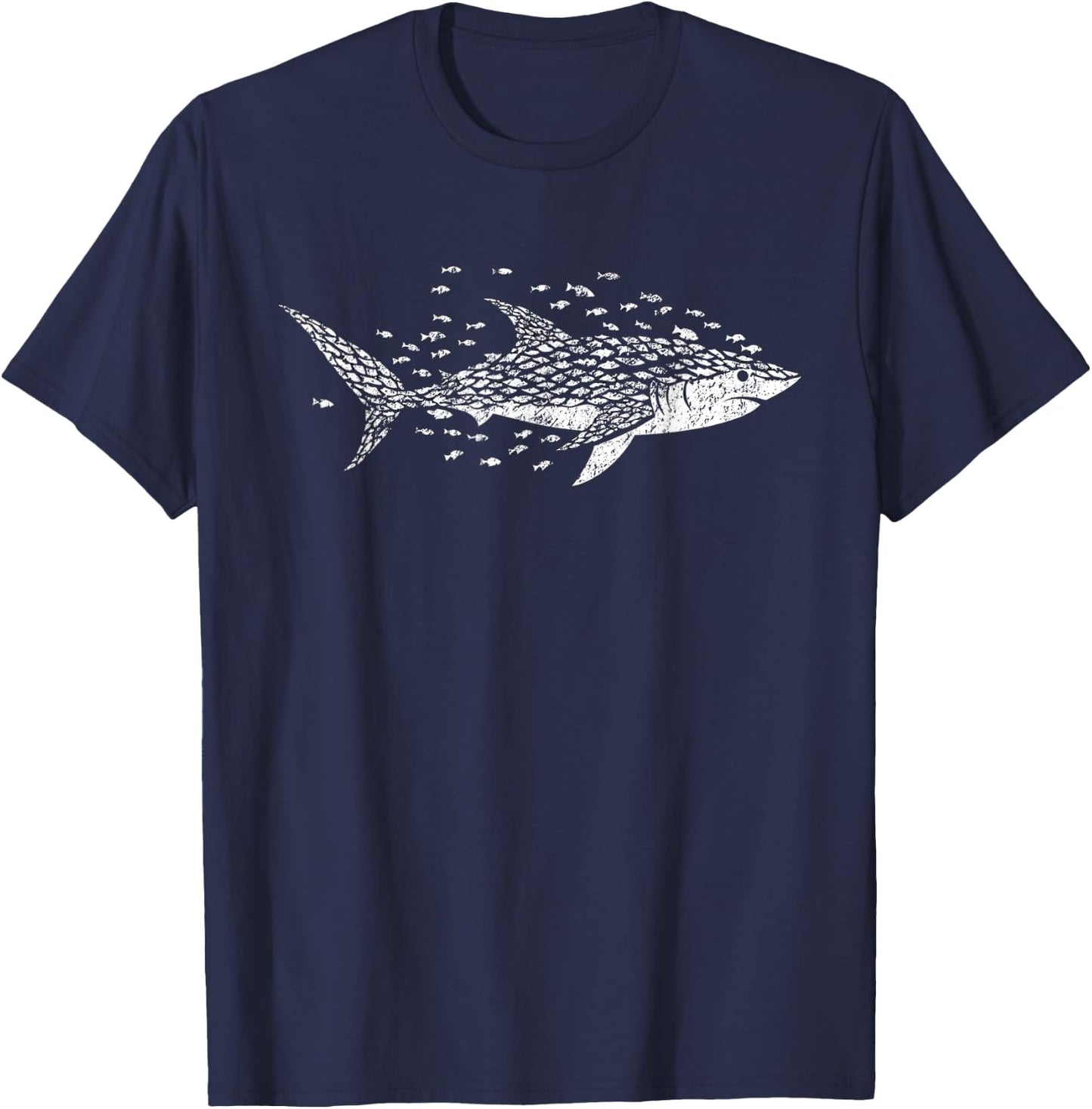 White Shark Lover Marine Biology Animal Science T-Shirt - T-Shirt | Navy